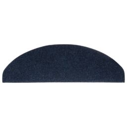 Berkfield Home Self-adhesive Stair Mats 5 pcs Navy 65x21x4 cm Needle Punch in Blue - Size: Medium - thumbnail 5