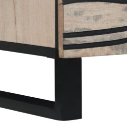 Berkfield Home Media Storage Cabinets & Racks with Drawer with Shelf with Storage White & Black - thumbnail 8