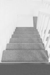 Living and Home 14 Pcs Non-Slip Self-Adhesive Stair Treads Slient (55 x 20 x 0.2cm) Light Grey - Size: 55 x 20 x 0.2 cm - thumbnail 1
