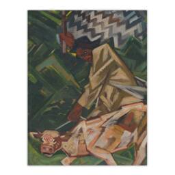 "Artery8 Opposite Abstract Geometric Kubincan Wall Art Poster Print in Green - Size: W18"" x H24""" - thumbnail 1