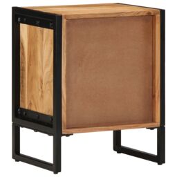 Berkfield Home Bedside Cabinet 40x30x50 cm Solid Wood Acacia in Brown - Size: 40 x 30 x 50 cm - thumbnail 7