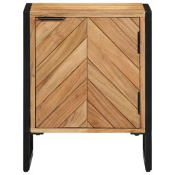 Berkfield Home Bedside Cabinet 40x30x50 cm Solid Wood Acacia in Brown - Size: 40 x 30 x 50 cm - thumbnail 5
