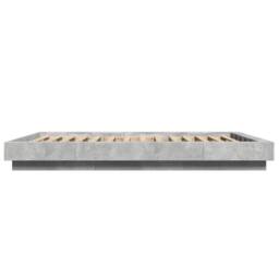 Berkfield Home Bed Frame without Mattress Concrete Grey 120x190 cm Small Double - thumbnail 5