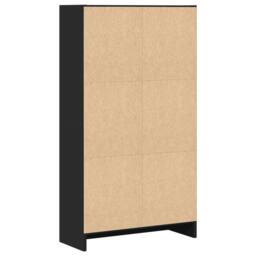 Berkfield Home Decorative Bookcase Black 60x24x109 cm Engineered Wood - Size: 60 x 24 x 109 cm - thumbnail 6