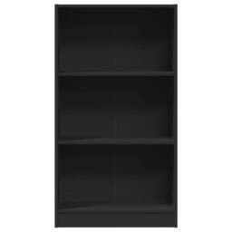 Berkfield Home Decorative Bookcase Black 60x24x109 cm Engineered Wood - Size: 60 x 24 x 109 cm - thumbnail 4