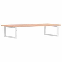 Berkfield Home Basin Shelf Wall Mounted Steel & Solid Wood Oak in Brown - thumbnail 6