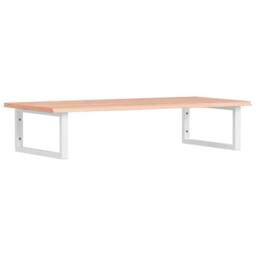 Berkfield Home Basin Shelf Wall Mounted Steel & Solid Wood Oak in Brown - thumbnail 2