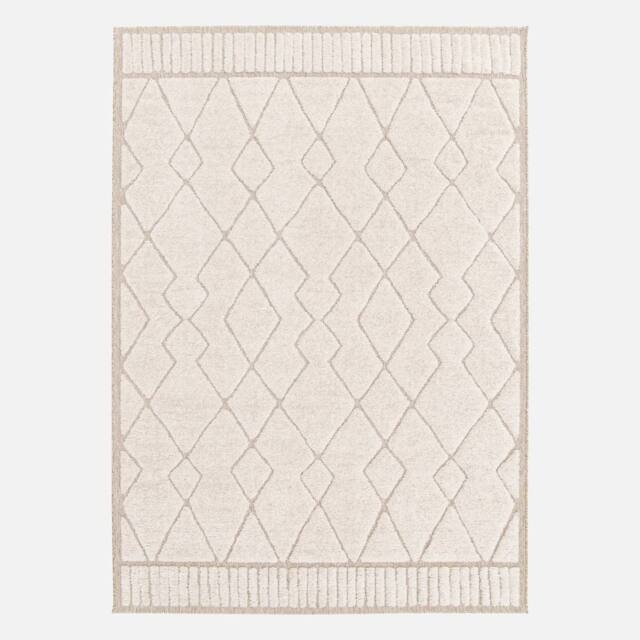 sweeek Interior Rug With Berber Pattern Beige & Cream - Size: 80 cm x 150 cm - image 1