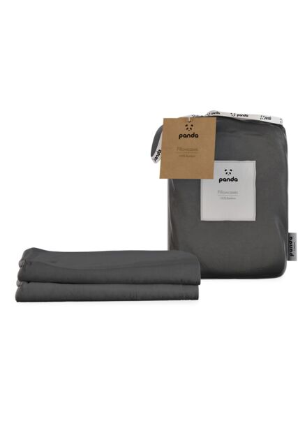 Panda London 100% Bamboo Pillowcases in Dark Grey - image 1