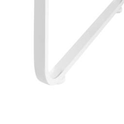 Wyld and Coco White Corner Desk 140 x 100 cm - Iron Legs 2 Shelves 3 Drawers - thumbnail 8