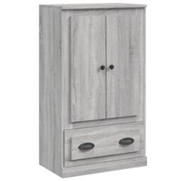 Berkfield Home Highboard Grey Sonoma 60x35.5x103.5 cm Engineered Wood - thumbnail 2