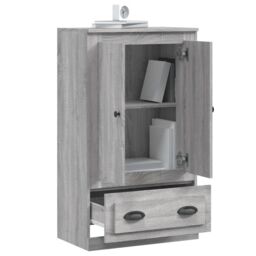 Berkfield Home Highboard Grey Sonoma 60x35.5x103.5 cm Engineered Wood - thumbnail 4