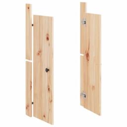 Berkfield Home Outdoor Kitchen Doors 2 pcs 50x9x82 cm Solid Wood Pine in Brown - Size: 50 x 9 x 82 cm - thumbnail 4