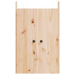 Berkfield Home Outdoor Kitchen Doors 2 pcs 50x9x82 cm Solid Wood Pine in Brown - Size: 50 x 9 x 82 cm - thumbnail 5