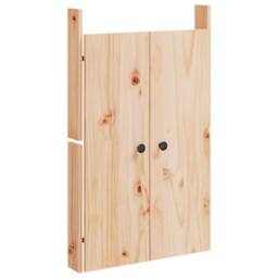 Berkfield Home Outdoor Kitchen Doors 2 pcs 50x9x82 cm Solid Wood Pine in Brown - Size: 50 x 9 x 82 cm - thumbnail 3