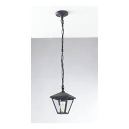 Netlighting PRISMA Outdoor Pendant Ceiling Light Anthracite IP44 16cm in Black - thumbnail 2