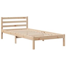 Berkfield Home Bookcase Bed without Mattress 75x190 cm Small Single Solid Wood Pine in Brown - thumbnail 8