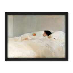 "Artery8 Wall Art Print Joaquin Sorolla Y Bastida Mother Large Framed Wall Décor Art in Black - Size: W18"" x H24""" - thumbnail 1