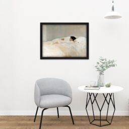 "Artery8 Wall Art Print Joaquin Sorolla Y Bastida Mother Large Framed Wall Décor Art in Black - Size: W18"" x H24""" - thumbnail 2