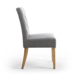 Shankar Moseley Waffle Linen Effect Silver Grey in Natural Legs - thumbnail 3