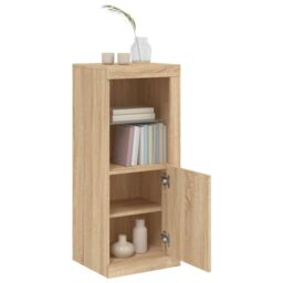 Berkfield Home Sideboard with LED Lights Sonoma Oak 41x37x100 cm in Brown - Size: 41 x 37 x 100 cm - thumbnail 5