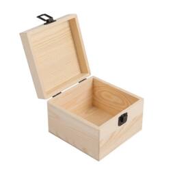 EONLION L-22.5x22.5x10cm Plain Wooden Storage Gift Box Home in Natural - Size: 500mm - thumbnail 5