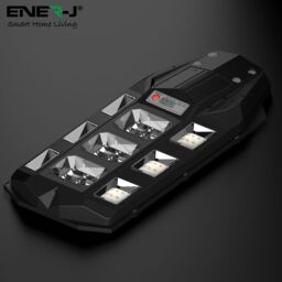 ENER-J 100W Solar Streetlights 6500K with 6V 12W Solar Panel & 12000 mAh Battery & Remote in White - thumbnail 3