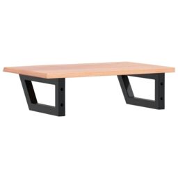 Berkfield Home Basin Shelf Wall Mounted¬†Steel and¬†Solid Wood Oak in Brown - thumbnail 6