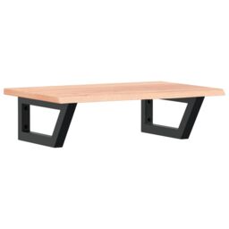 Berkfield Home Basin Shelf Wall Mounted¬†Steel and¬†Solid Wood Oak in Brown - thumbnail 2
