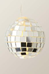 ValueLights Disco Ball 20 Mini LED Disco String Lights in Silver - thumbnail 4