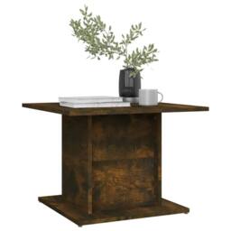 Berkfield Home Coffee Table Smoked Oak 55.5x55.5x40 cm Engineered Wood in Brown - thumbnail 3