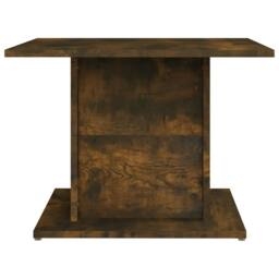 Berkfield Home Coffee Table Smoked Oak 55.5x55.5x40 cm Engineered Wood in Brown - thumbnail 6