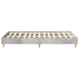 Berkfield Home Bed Frame 120x190 cm in Concrete Grey with Engineered Wood - thumbnail 8