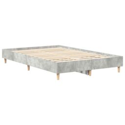 Berkfield Home Bed Frame 120x190 cm in Concrete Grey with Engineered Wood - thumbnail 2