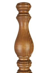 Orsina Wooden Candle Style Table Lamp, Square Base Accent Light, Traditional Desk Light Fixture, Natural Wood Lamp - thumbnail 4