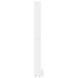 Berkfield Home CD Cabinet White 102x16x177.5 cm Engineered Wood - thumbnail 5