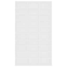 Berkfield Home CD Cabinet White 102x16x177.5 cm Engineered Wood - thumbnail 4