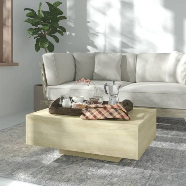 Berkfield Home Coffee Table Sonoma Oak 85x55x31 cm Engineered Wood in Brown - Size: 85 x 55 x 31 cm - image 1