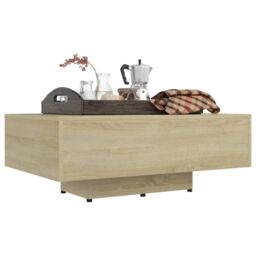 Berkfield Home Coffee Table Sonoma Oak 85x55x31 cm Engineered Wood in Brown - Size: 85 x 55 x 31 cm - thumbnail 5