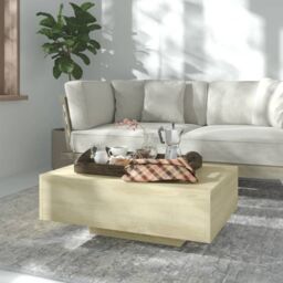 Berkfield Home Coffee Table Sonoma Oak 85x55x31 cm Engineered Wood in Brown - Size: 85 x 55 x 31 cm - thumbnail 1