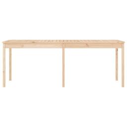 Berkfield Home Garden Table 203.5x100x76 cm Solid Wood Pine in Light Brown - thumbnail 5