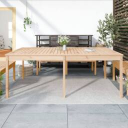Berkfield Home Garden Table 203.5x100x76 cm Solid Wood Pine in Light Brown - thumbnail 2