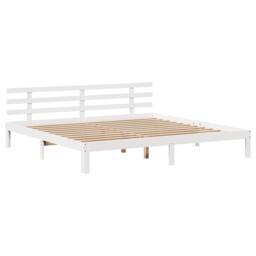 Berkfield Home Decorative Bed Frame with Drawers without Mattress White 180x200 - Size: Super King - thumbnail 7