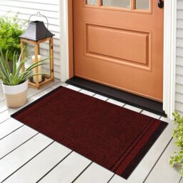 RugsX Malaga Doormat in Red - Size: 80 cm x 190 cm - thumbnail 2