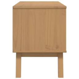 Berkfield Home TV Cabinet OLDEN Brown 114x43x57 cm Solid Wood Pine in Light Brown - Size: 114 x 43 x 57 cm - thumbnail 7