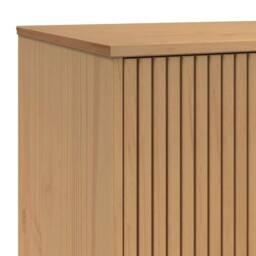 Berkfield Home TV Cabinet OLDEN Brown 114x43x57 cm Solid Wood Pine in Light Brown - Size: 114 x 43 x 57 cm - thumbnail 9