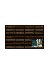 JVL Nimbus Rubber Coir Tuffscrape Doormat 45x75cm in Natural - Size: 45 cm x 75 cm - thumbnail 6