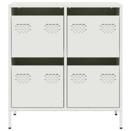 Berkfield Home Sideboard¬†White 68x39x73.5 cm Cold-rolled Steel in White - thumbnail 5