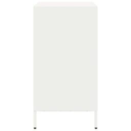Berkfield Home Sideboard¬†White 68x39x73.5 cm Cold-rolled Steel in White - thumbnail 6