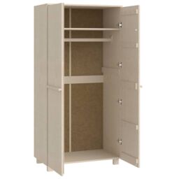 Berkfield Home Wardrobe HAMAR Honey Brown 89x50x180 cm Solid Wood Pine - Size: 89 x 50 x 180 cm - thumbnail 4